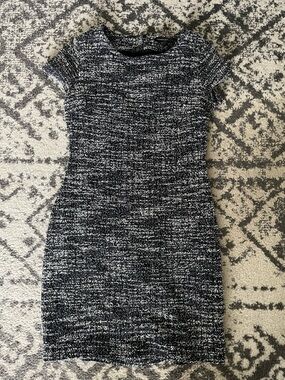 Banana Republic Black & White Tweed Mini Dress Size 0